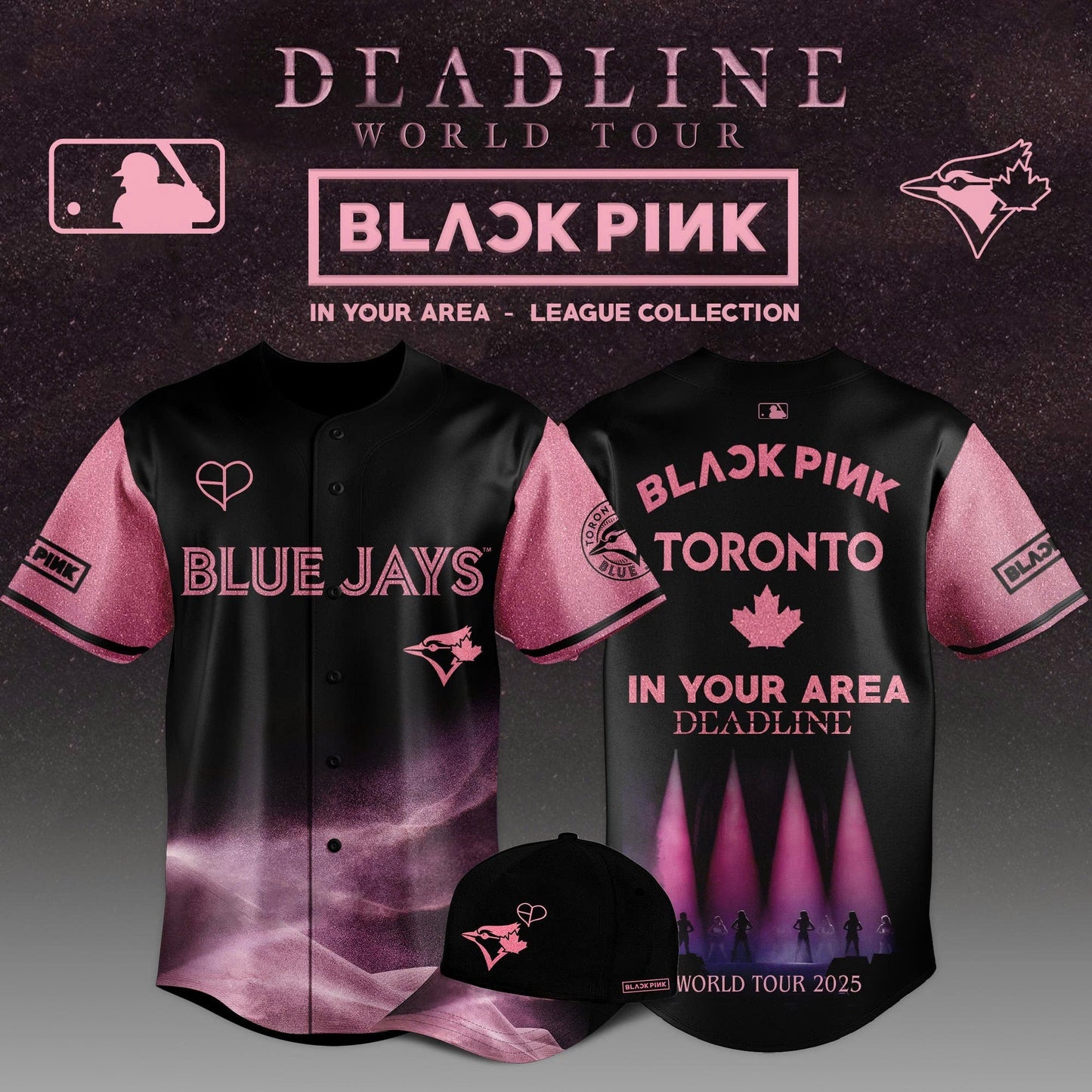 Toronto Blue Jays x BLACKPINK 2025 World Tour Limited Edition Jersey