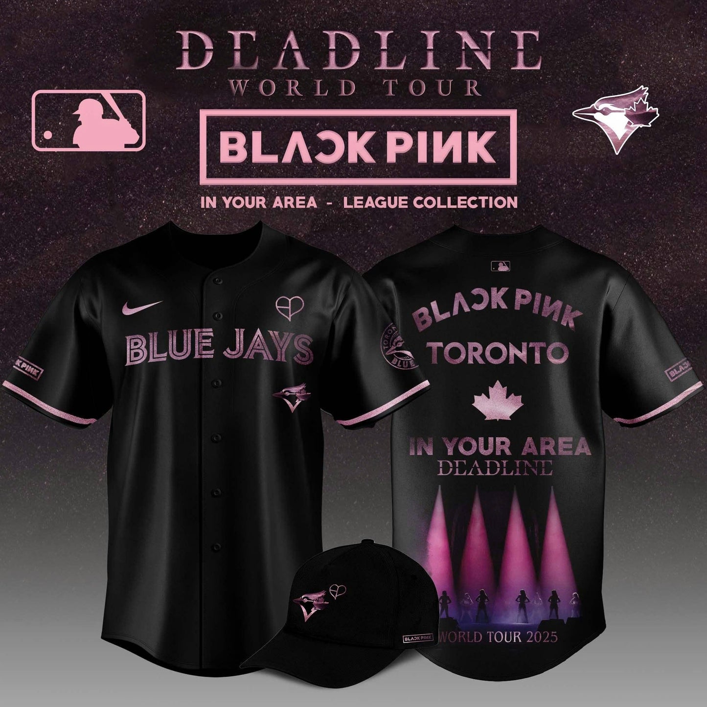 Toronto Blue Jays x BLACKPINK 2025 World Tour Limited Edition Jersey