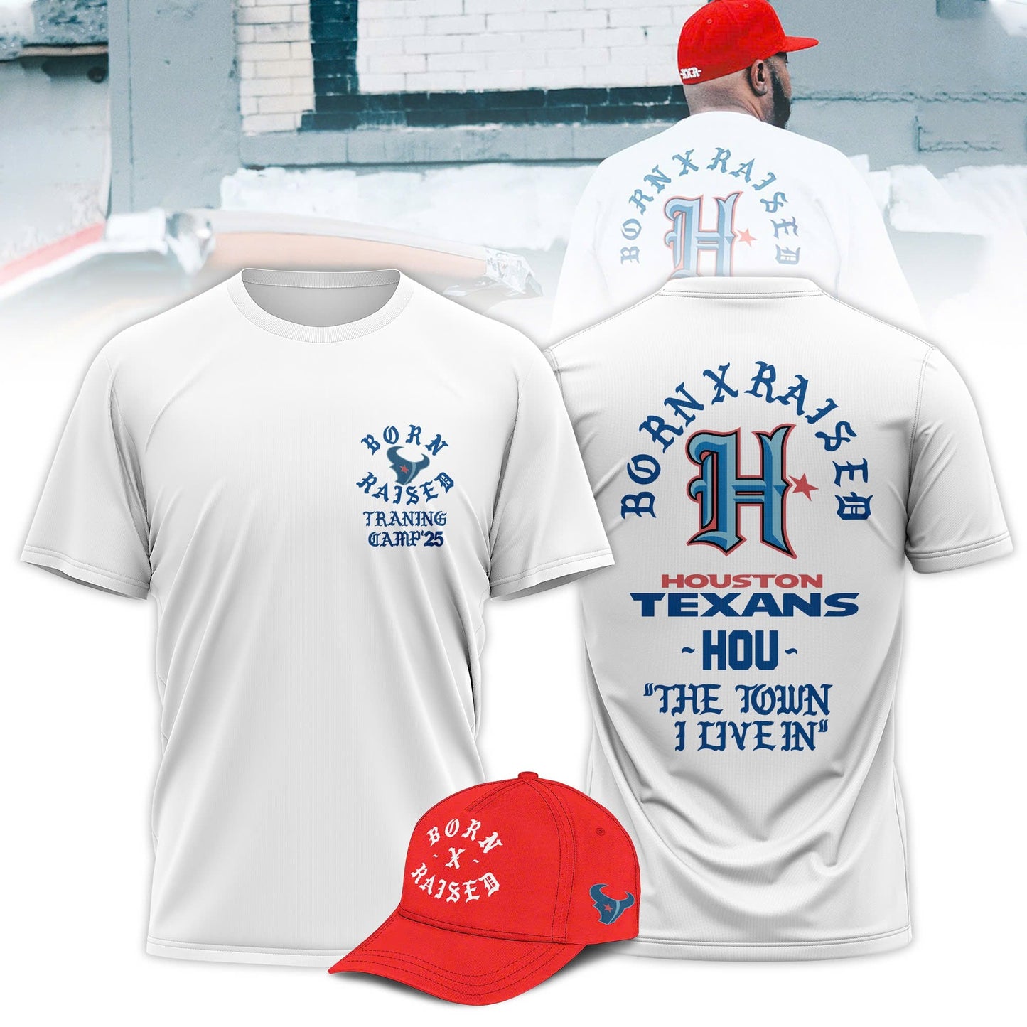 Born x Raised Texans Training Camp Limited Edition T-Shirt