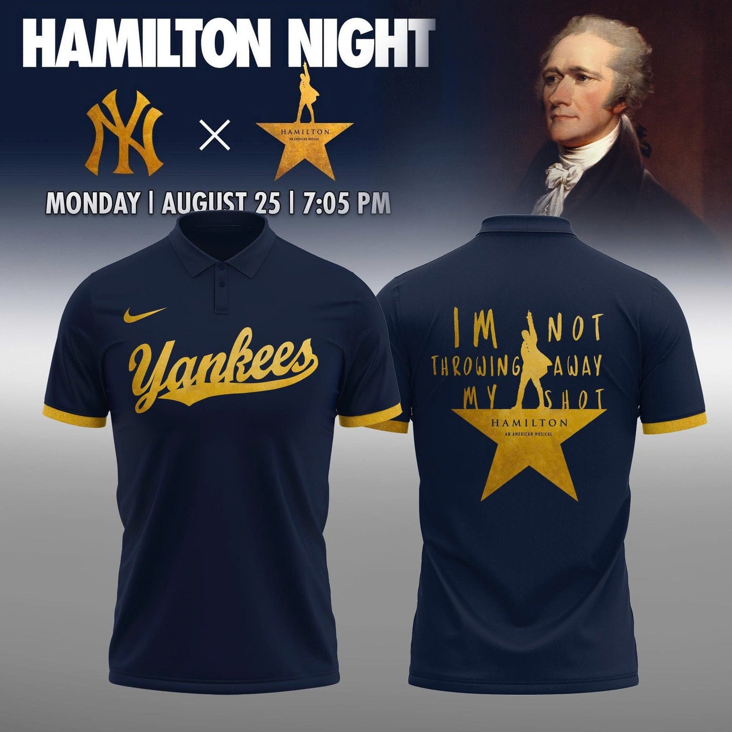 New York Yankees MLB x Hamilton Night 2025 Limited Edition Polo