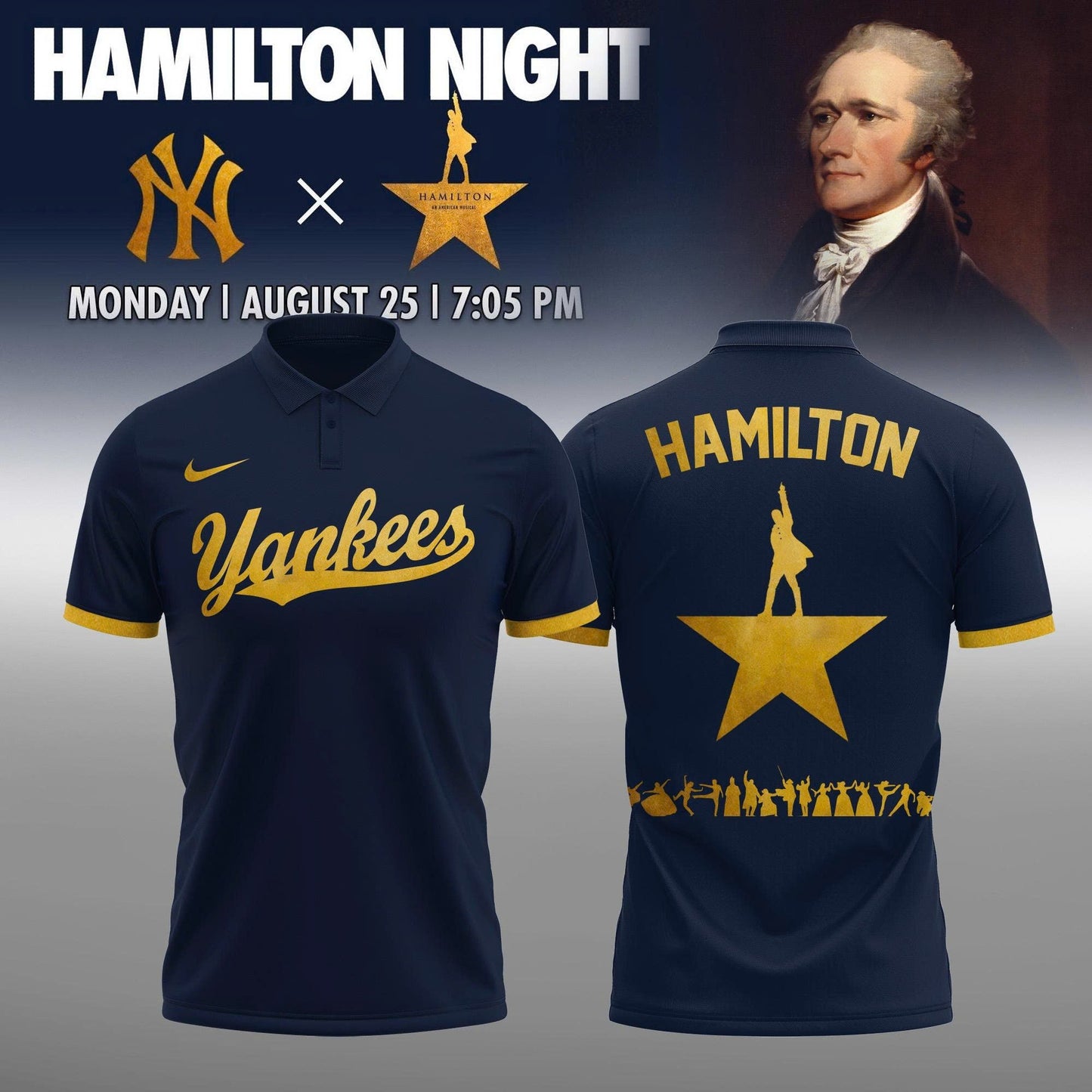 New York Yankees MLB x Hamilton Night 2025 Limited Edition Polo