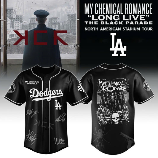 Los Angeles Dodgers x My Chemical Romance “Long Live The Black Parade” North American Stadium Tour Jersey