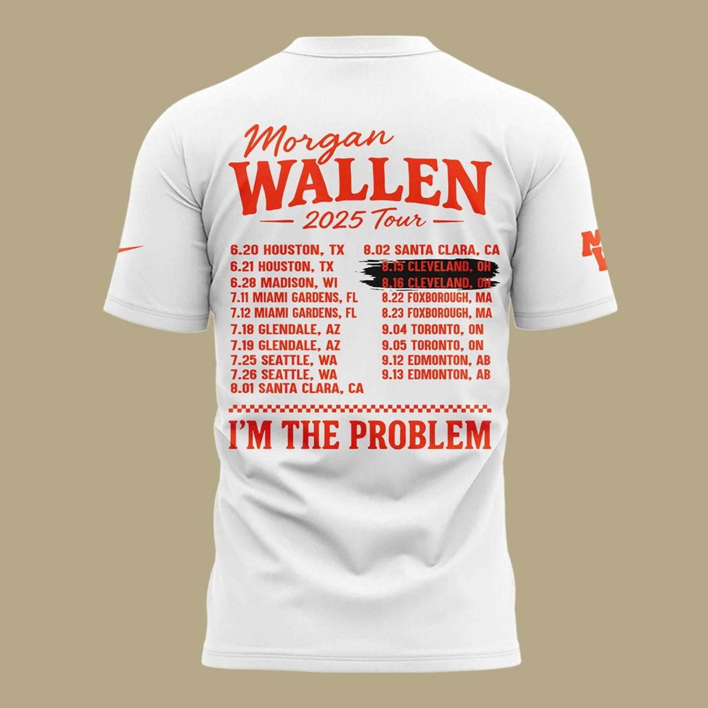 Exclusive Morgan Wallen x Cleveland Browns T-Shirt 2025 For Fans!