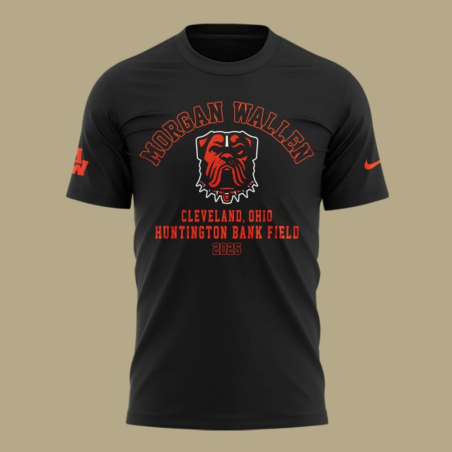Exclusive Morgan Wallen x Cleveland Browns T-Shirt 2025 For Fans!