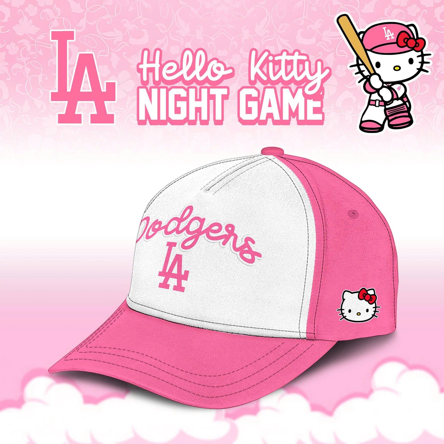 Los Angeles Dodgers MLB x Hello Kitty Night Game Limited Edition Jersey 2025