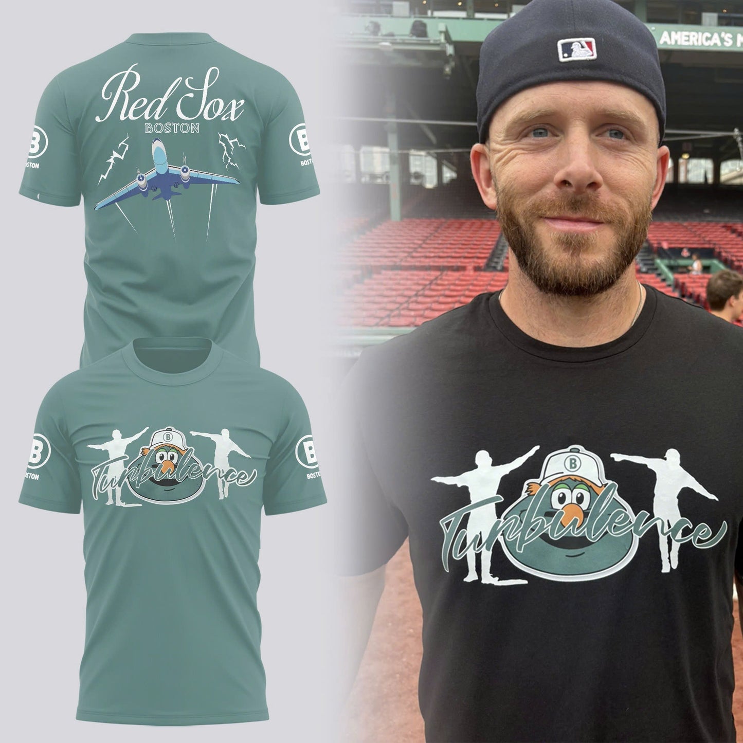 Boston Red Sox Turbulence 2025 Tshirt