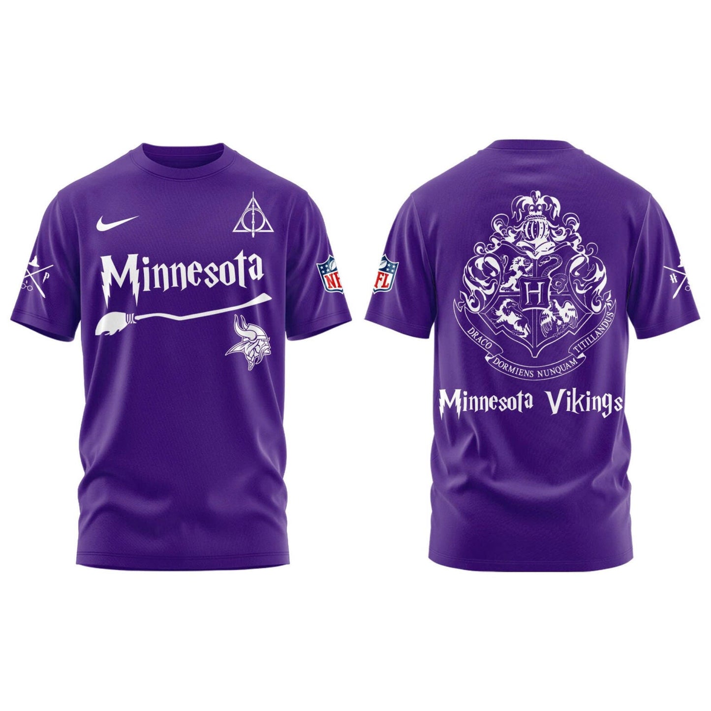 Minnesota Vikings Harry Potter 2025 Combo Tshirt