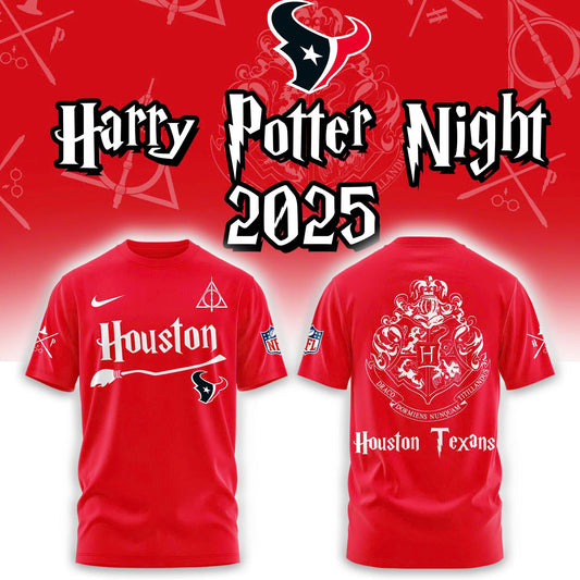 Houston Texans Harry Potter 2025 Combo Tshirt