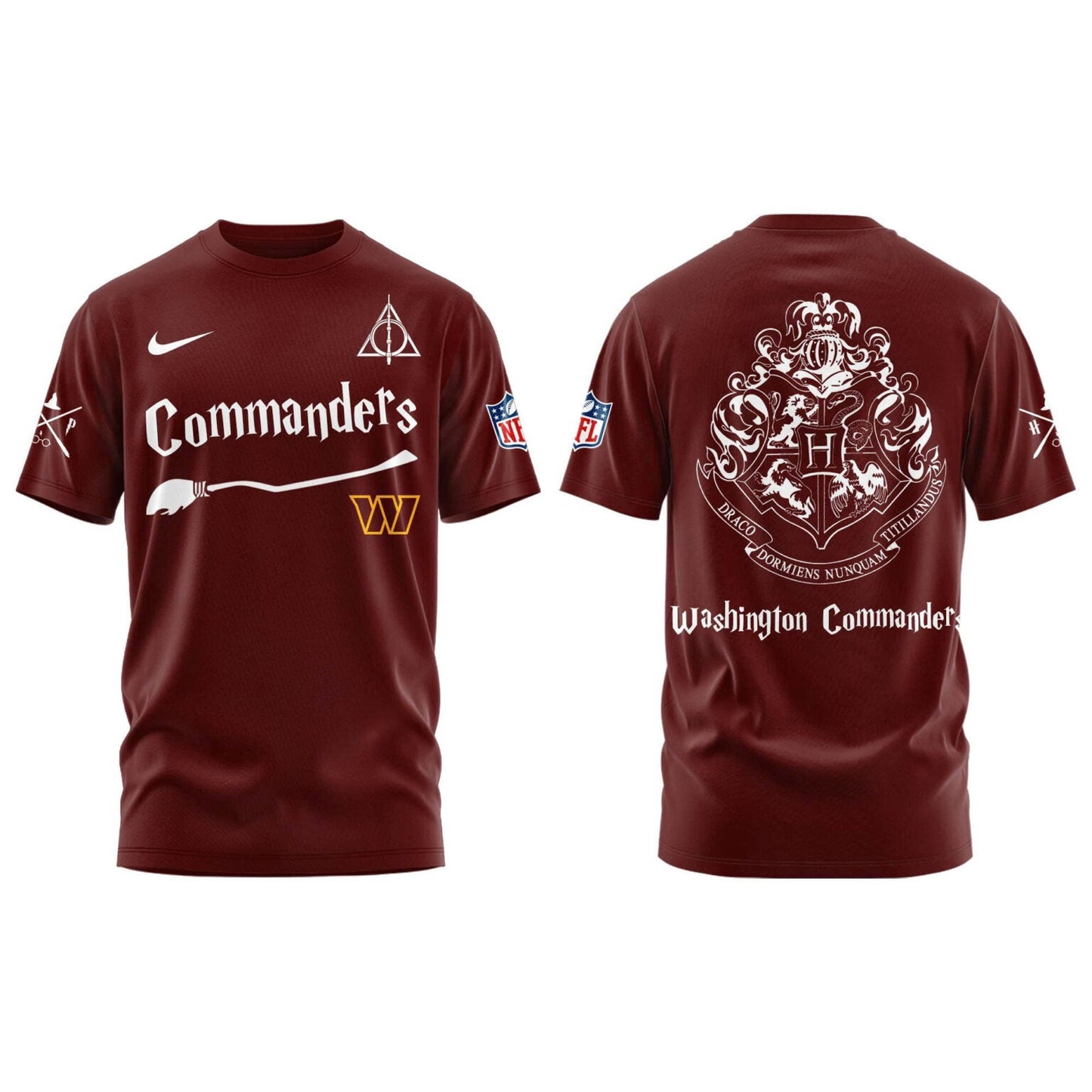 Washington Commanders Harry Potter 2025 Combo Tshirt