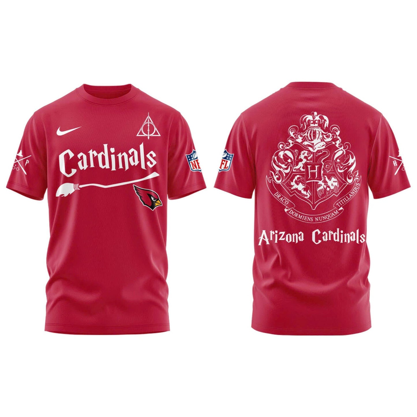 Arizona Cardinals Harry Potter 2025 Combo Tshirt