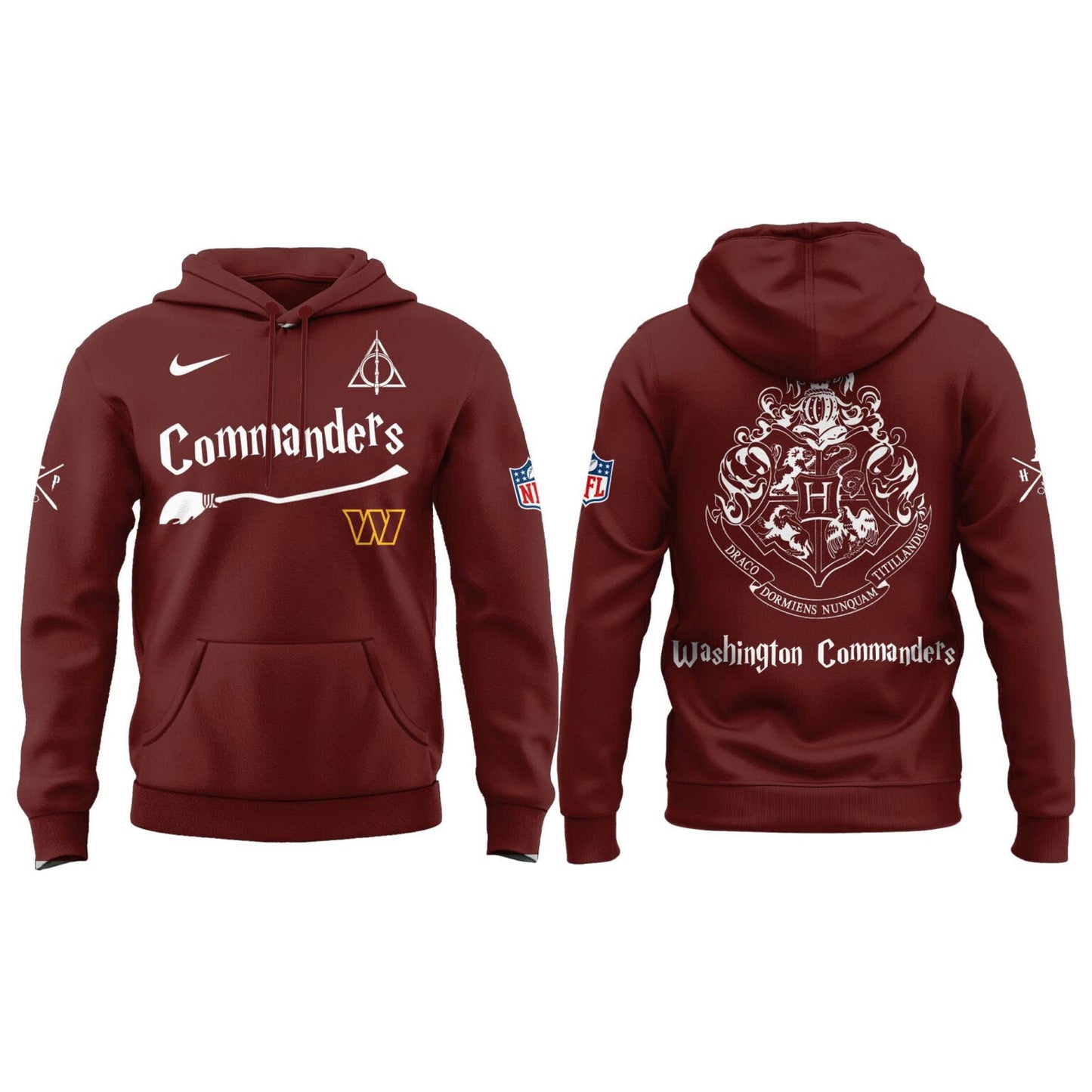 Washington Commanders Harry Potter 2025 Combo Hoodie