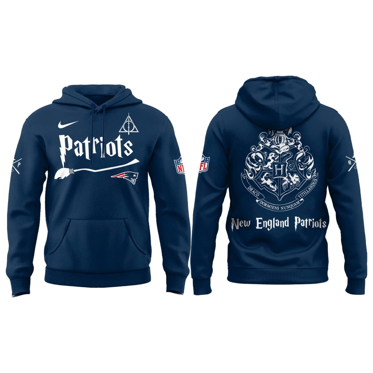 New England Patriots Harry Potter 2025 Combo Hoodie