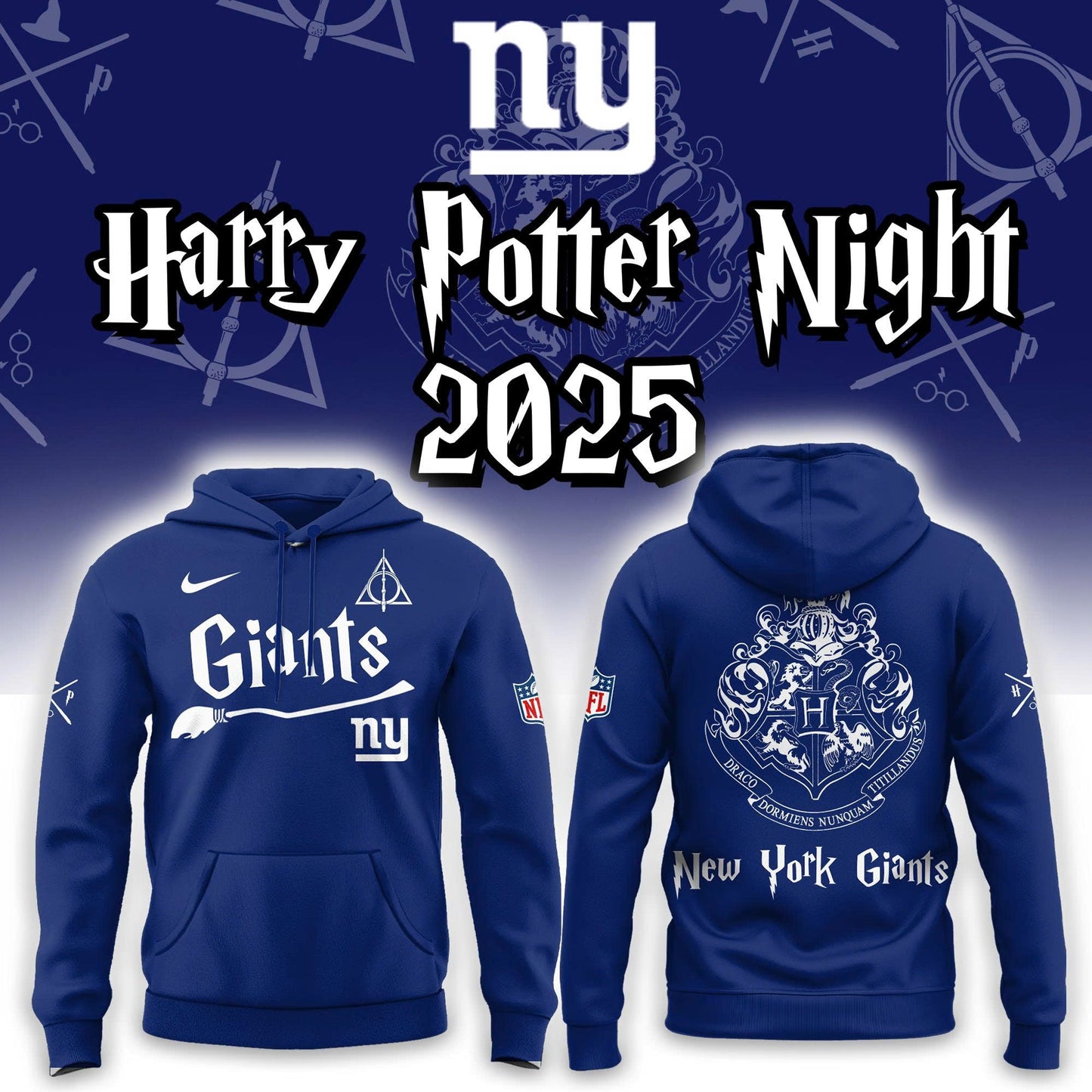 New York Giants Harry Potter 2025 Combo Hoodie