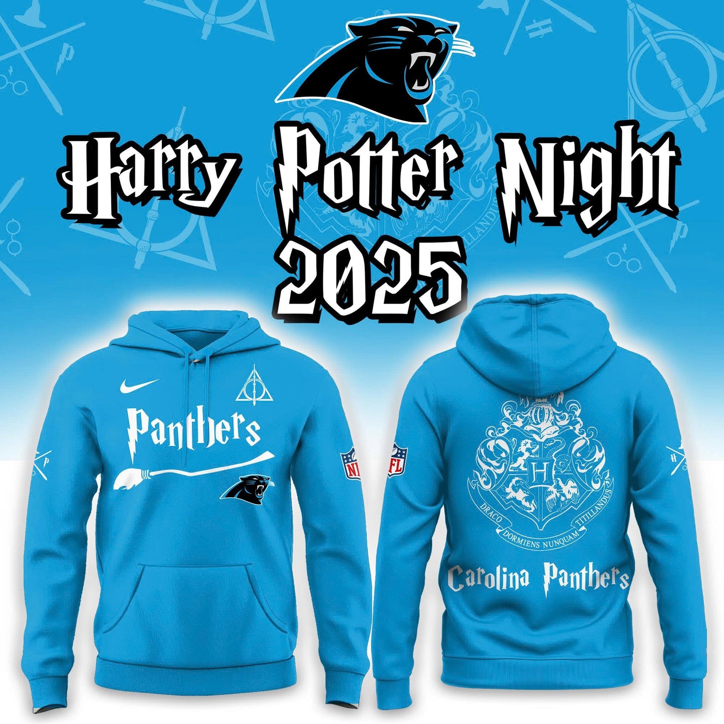 Carolina Panthers Harry Potter 2025 Combo Hoodie