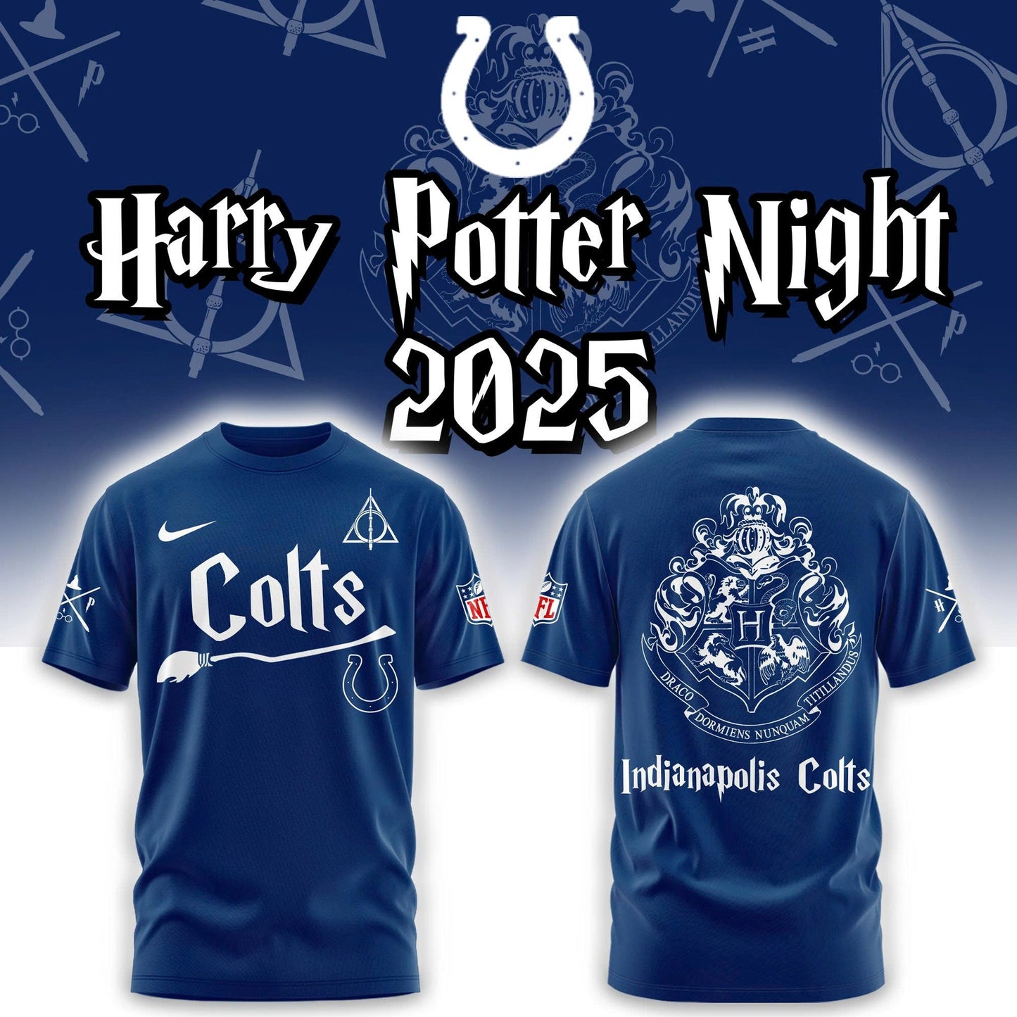 Indianapolis Colts Harry Potter 2025 Combo Tshirt