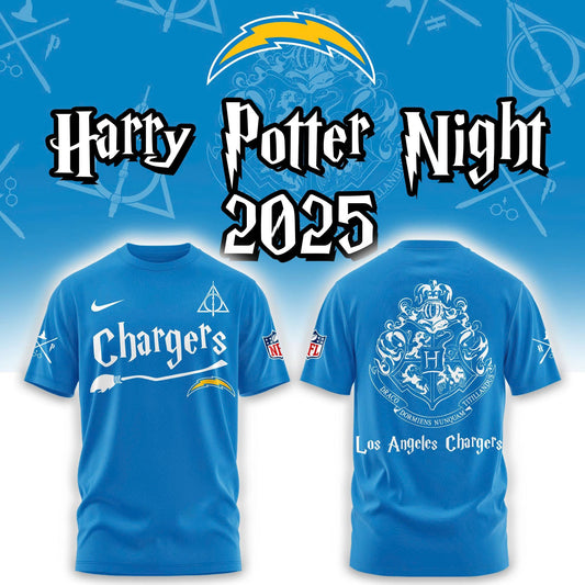 Los Angeles Chargers Harry Potter 2025 Combo Tshirt