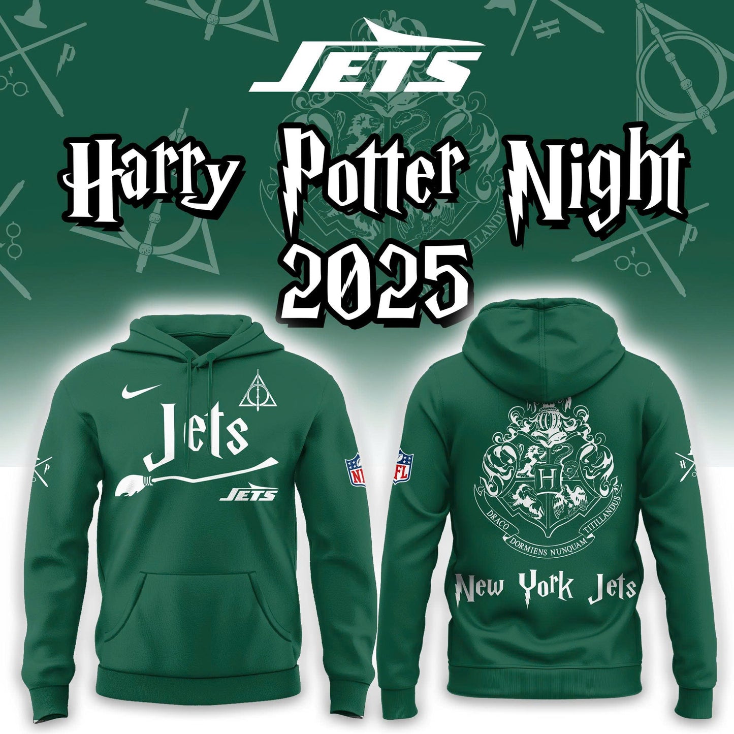 New York Jets Harry Potter 2025 Combo Hoodie