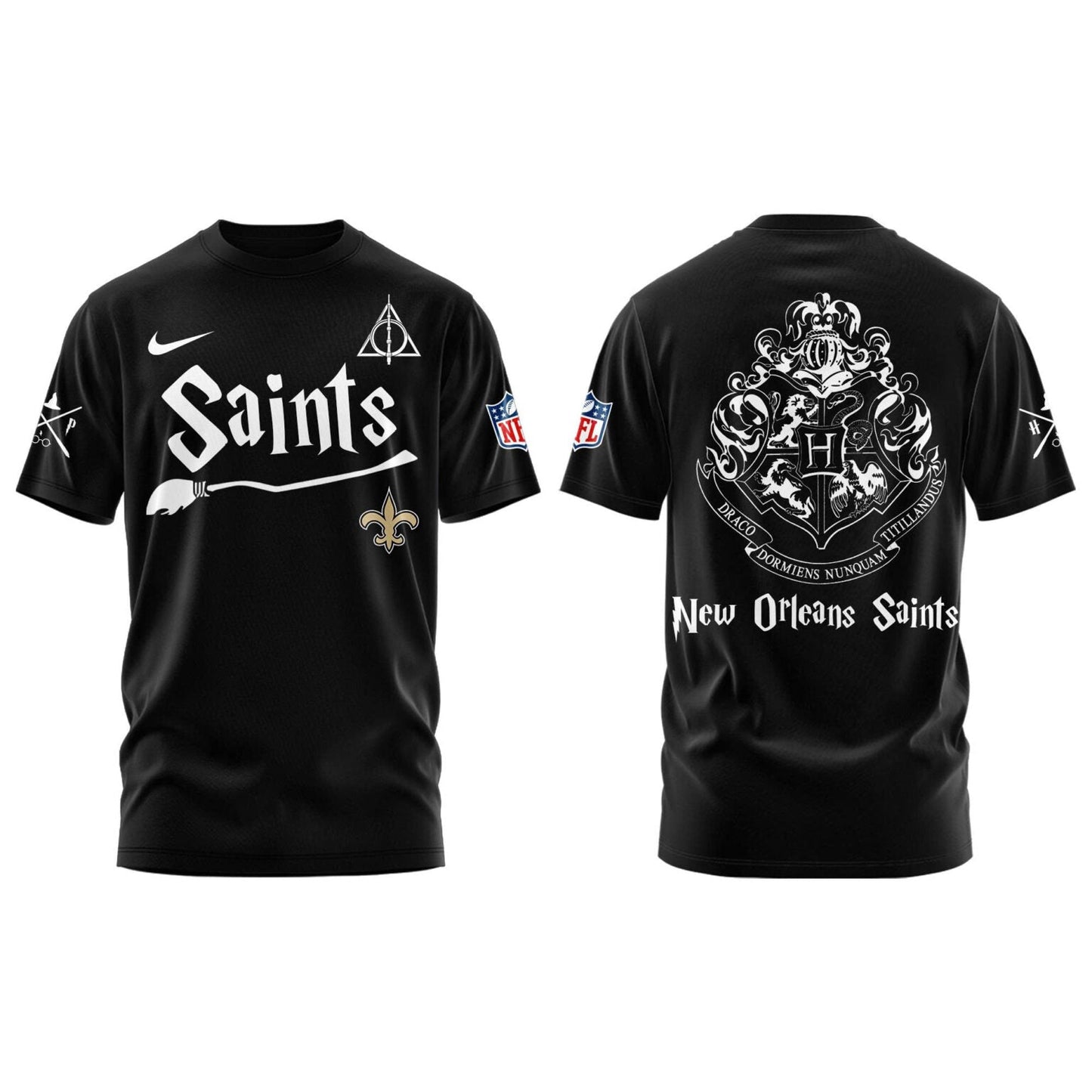 New Orleans Saints Harry Potter 2025 Combo Tshirt