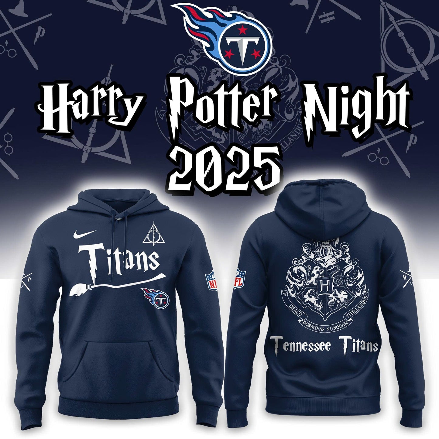 Tennessee Titans Harry Potter 2025 Combo Hoodie