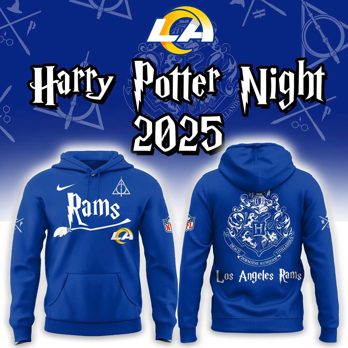 Los Angeles Rams Harry Potter 2025 Combo Hoodie