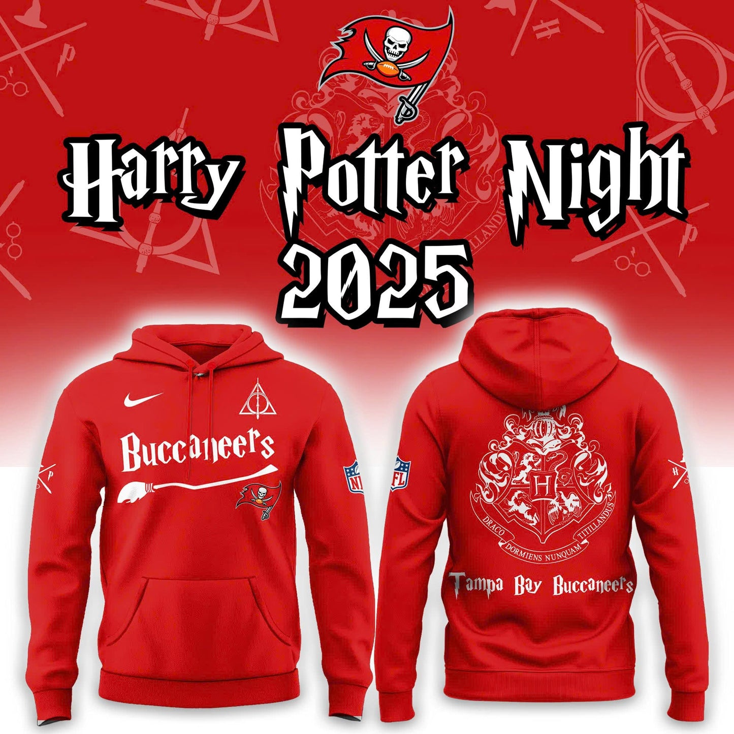 Tampa Bay Buccaneers Harry Potter 2025 Combo Hoodie