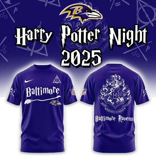 Baltimore Ravens Harry Potter 2025 Combo Tshirt