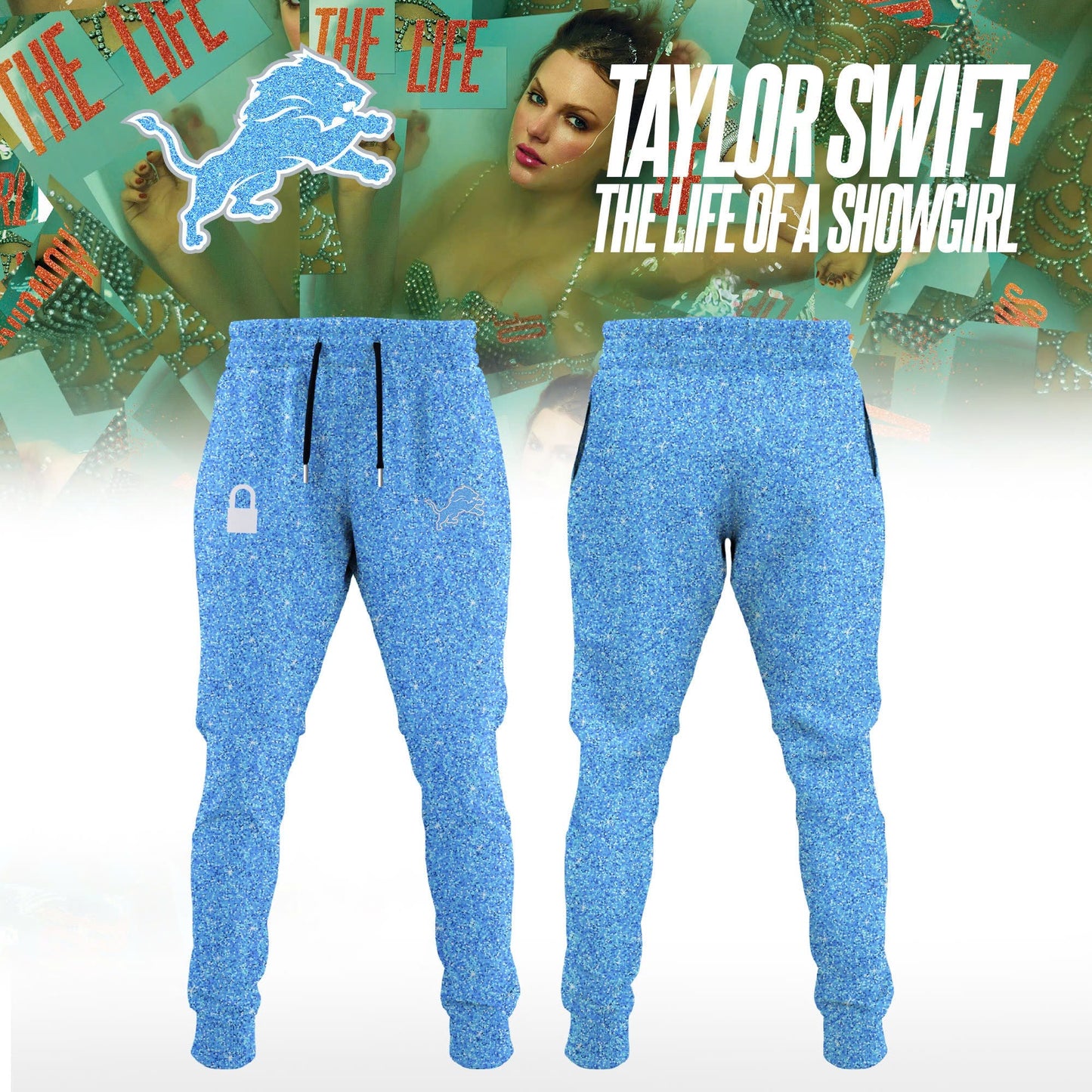 Detroit Lions x Taylor Swift “The Life of a Showgirl” Album Limited Editions 2025 Hoodie