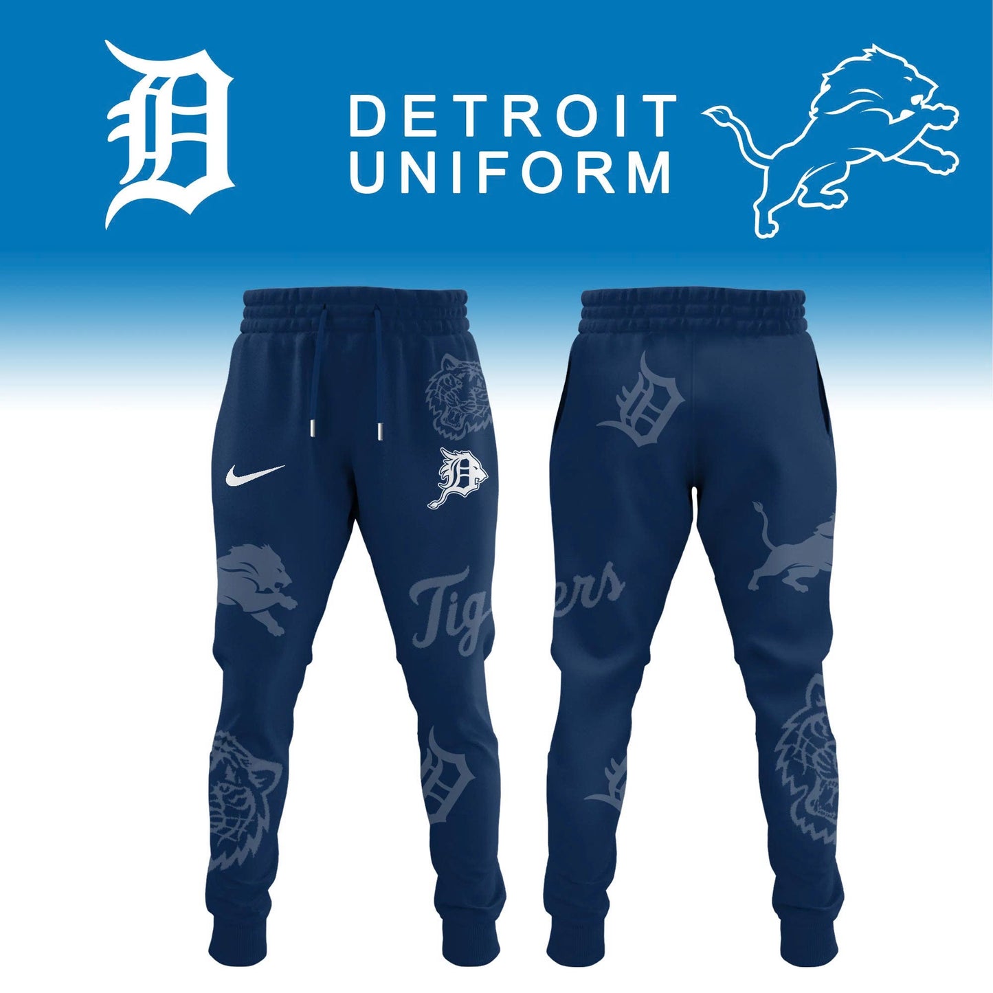 Detroit Tigers x Detroit Lion Limited Edition Jersey 2025 Ver 2