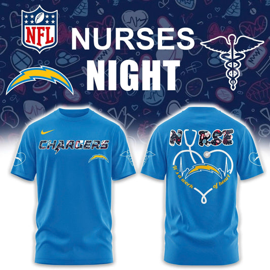 Los Angeles Chargers NURSES NIGHT Combo Tshirt | Jogger | Cap