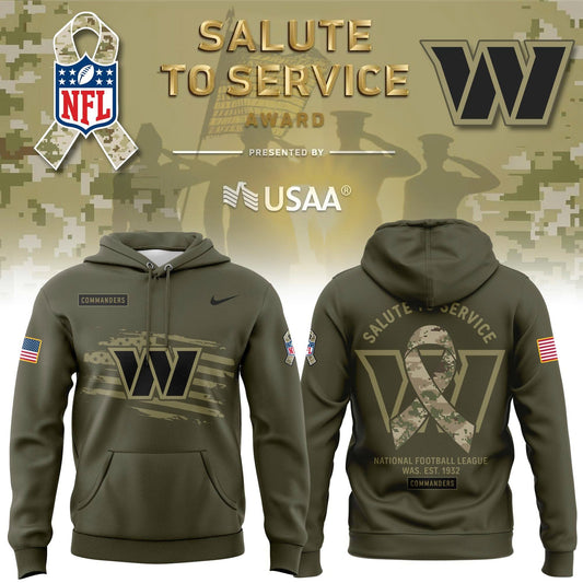 limited edition Veterans Day hoodie from the Washington Commanders