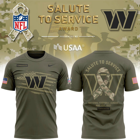 limited edition Veterans Day t-shirt from the Washington Commanders