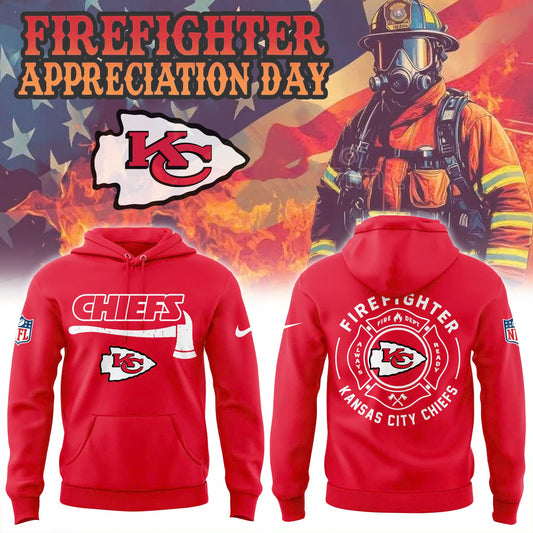 Kansas City Chiefs Firefighter Application Combo Hoodie | Jogger | Cap Limited Edition