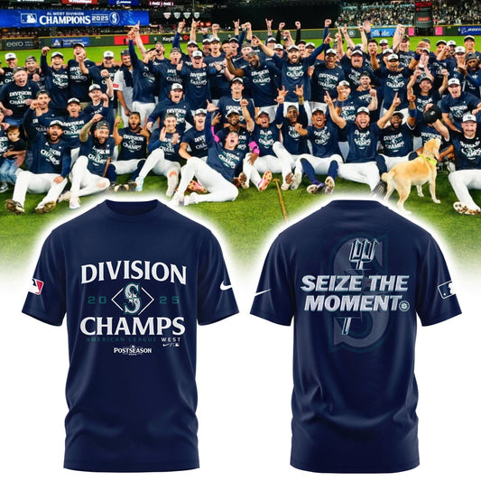 Seattle Mariners AL West Division Champions Locker Room Tshirt