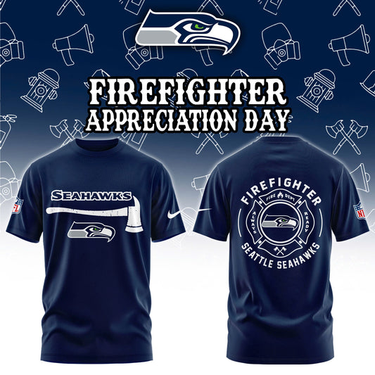 Seattle Seahawks Firefighter Appreciation Day Tshirt | Jogger | Cap Limited Edition
