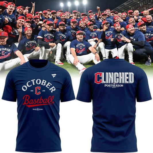 Cleveland Guardians 2025 MLB Postseason Locker Room Combo TShirt