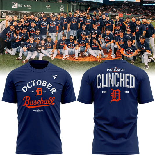 Detroit Tigers October Baseball Post Season 2025 T-Shirt