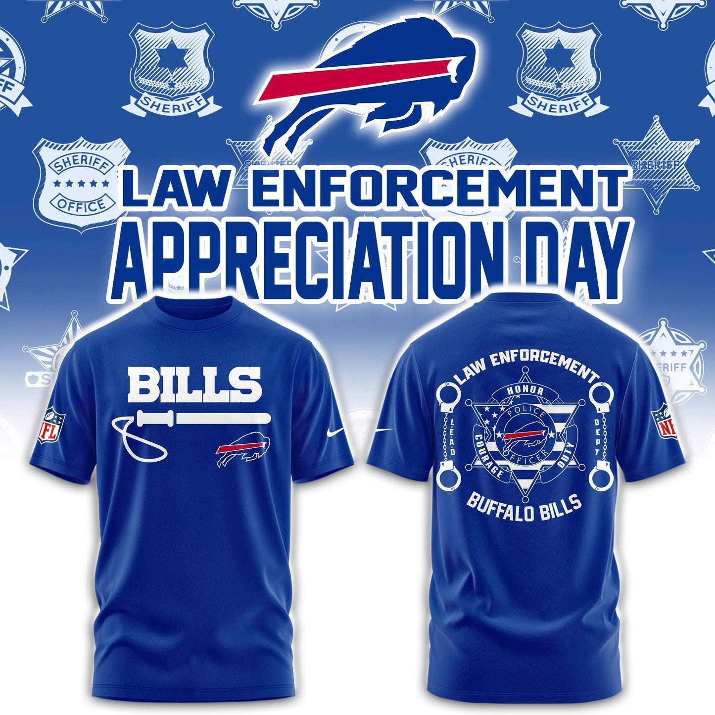 Buffalo Bills Law Enforcement Tshirt | Jogger | Cap