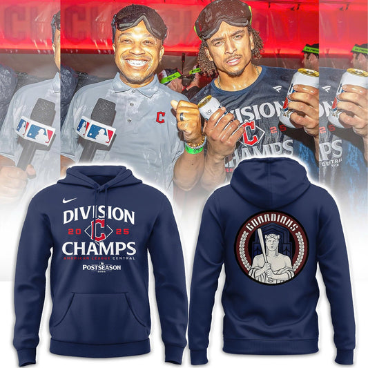 Cleveland Guardians Fanatics AL Central Division Champions Locker Room Combo Hoodie