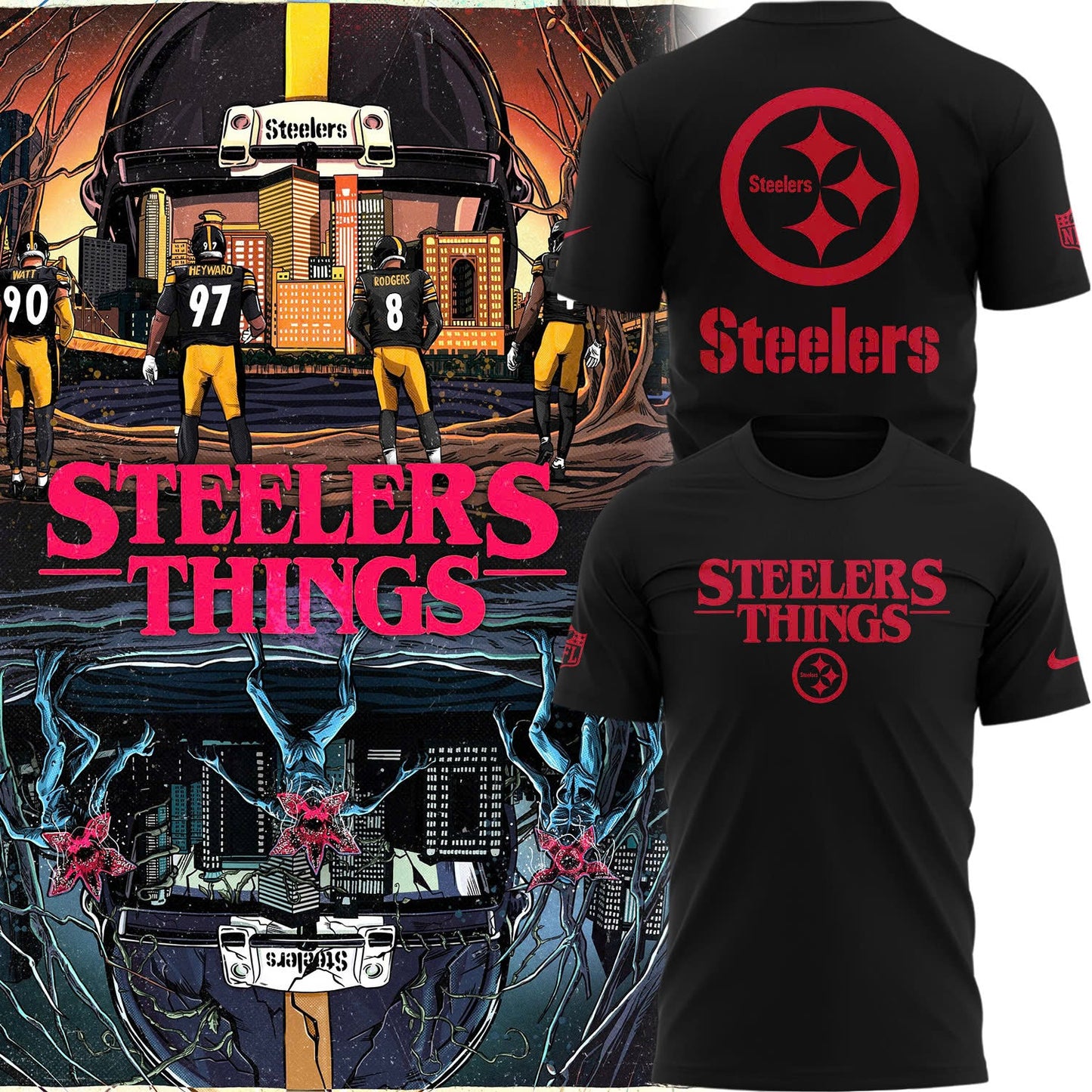 Pittsburgh Steelers 2025 Steelers Things Combo T-Shirt
